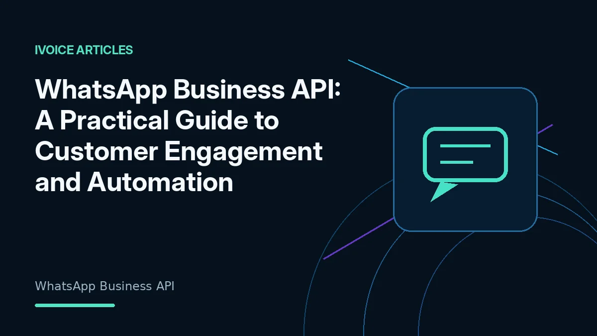 WhatsApp Business API customer messaging and automation illustration - iVoice